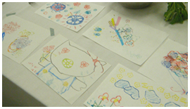 野菜スタンプでお絵かき