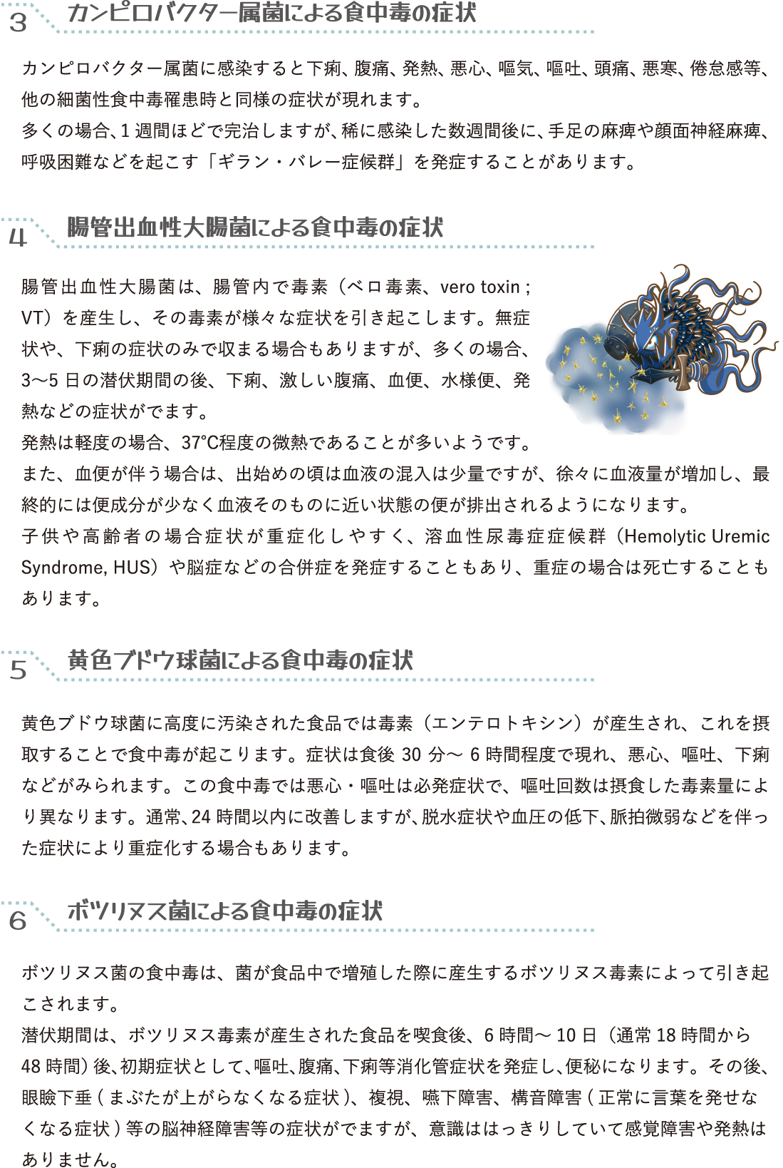 食中毒の症状について P.2