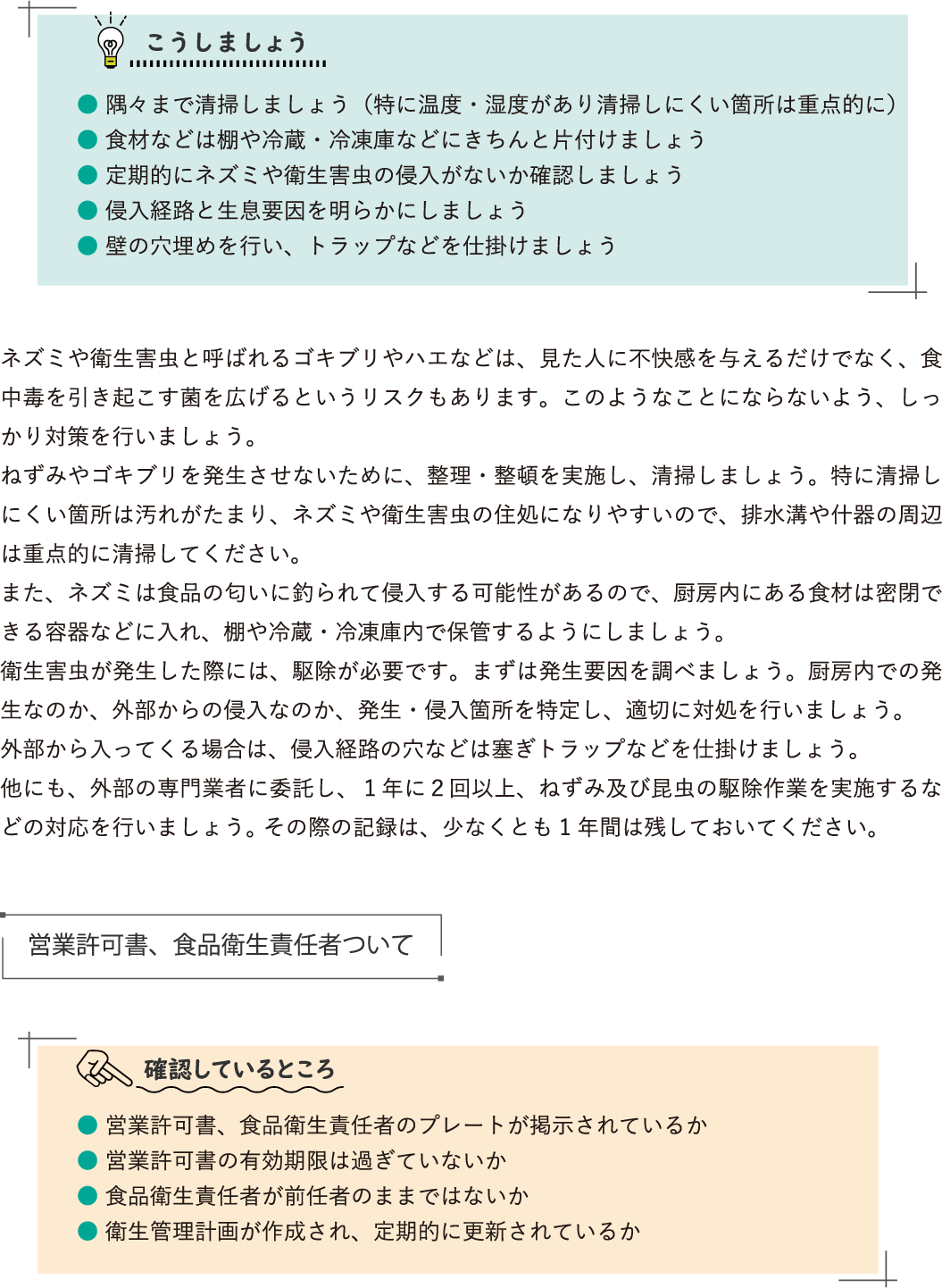 厨房等における薬剤等について P.3