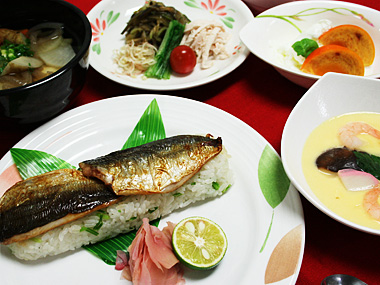 体の中からキレイに…秋の香り御膳