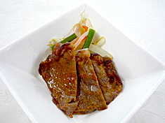 牛肉の味噌だれ焼き