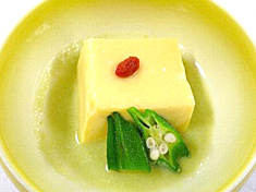 卵豆腐枝豆ソース