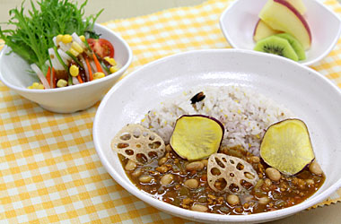 豆まめキーマカレー