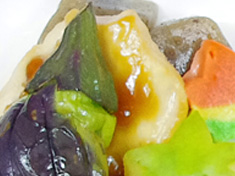 炊合せ鶏肉照煮