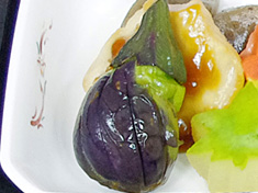 秋茄子揚げ煮