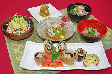 実りの秋を楽しむ、食物繊維たっぷり御膳