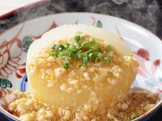 大根の鶏そぼろあん