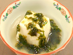 豆腐のあおさあんかけ