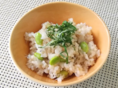 枝豆玄米しらたきごはん