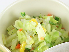 四色野菜の豆乳コールスロー