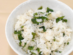 じゃことわかめの混ぜご飯