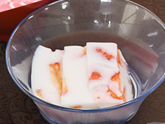 いちご牛乳寒天