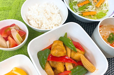 夏野菜たっぷり定食
