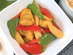 鶏肉と夏野菜の炒め物