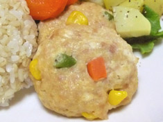 鶏ひき肉と豆腐のヘルシーバーグ