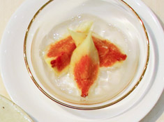 無花果のゼリーかけ
