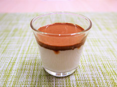 ダルゴナコーヒー風牛乳寒天
