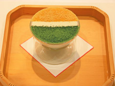 ソイヨーグルトの抹茶きな粉プリン