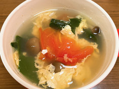 ぽかぽかトマト卵スープ