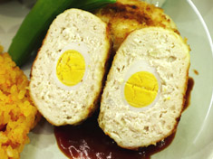 鶏ひき肉のヘルシースコッチエッグ