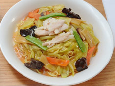 もりもり野菜の酸辣あんかけ焼きそば