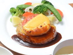 トマトチーズ野菜バーグ