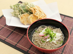 野菜天ぷらそば