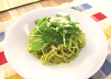 小えびと筍のジェノバパスタ
