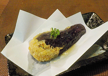 ナスのはさみ揚げ