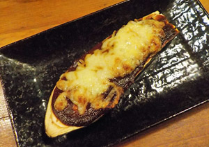 茄子の味噌チーズ焼き
