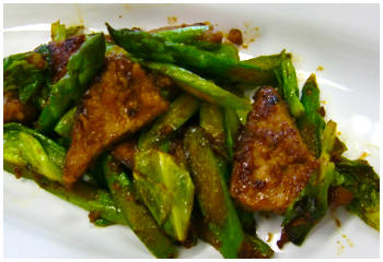 豚レバーと春野菜の炒め物の画像